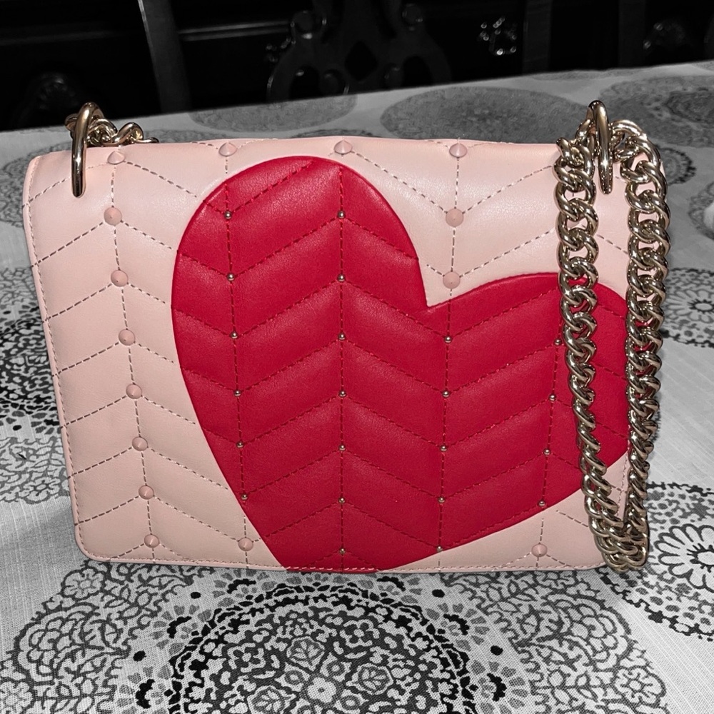 kate spade EUC Heart It Marci Studded Convertible Leather Shoulder Bag
